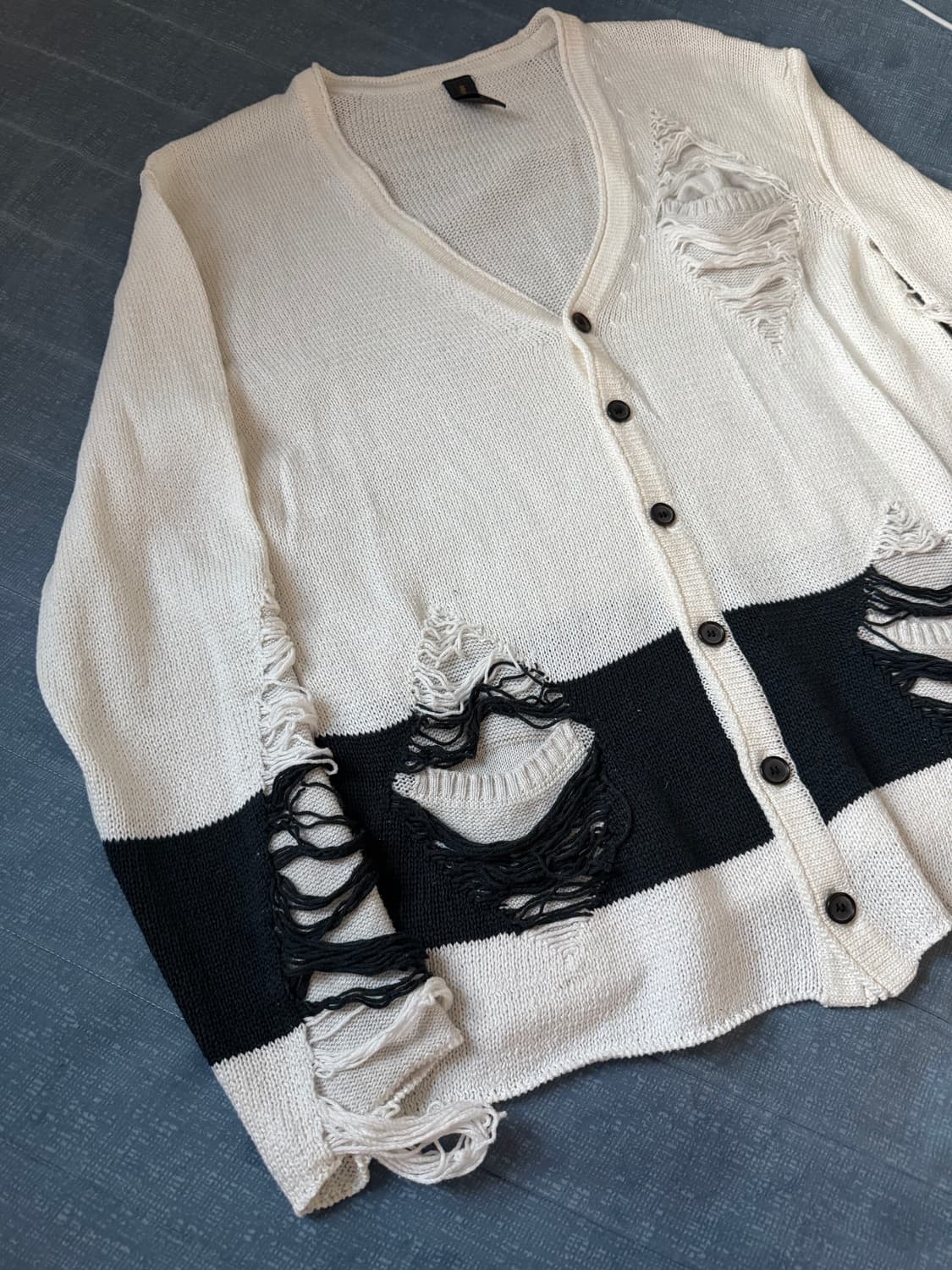 미하라 야스히로 디스트레스 그런지 가디건 상품이미지2