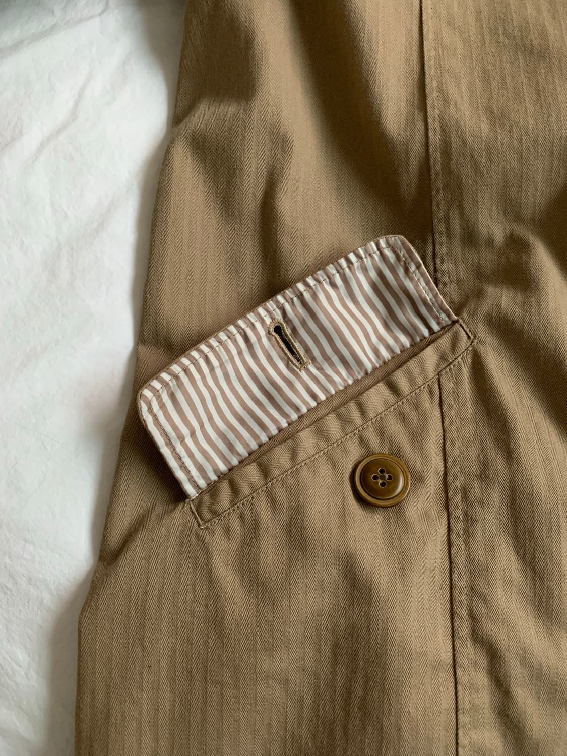 스트라이프 샌드 코튼 점퍼 상품이미지5