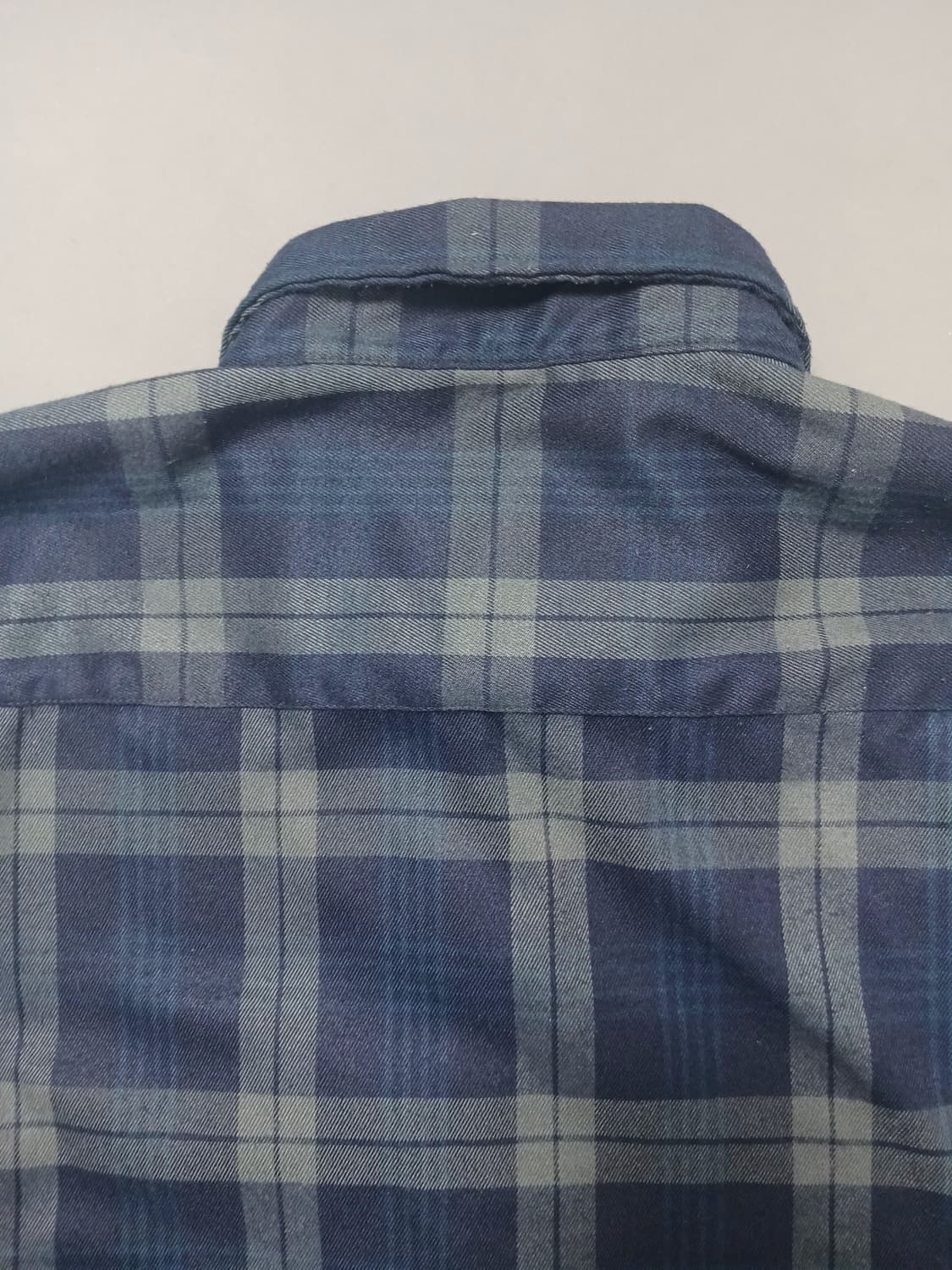 [프리] 어반드레스 어스틴 체크 셔츠 네이비 오버핏 상품이미지7
