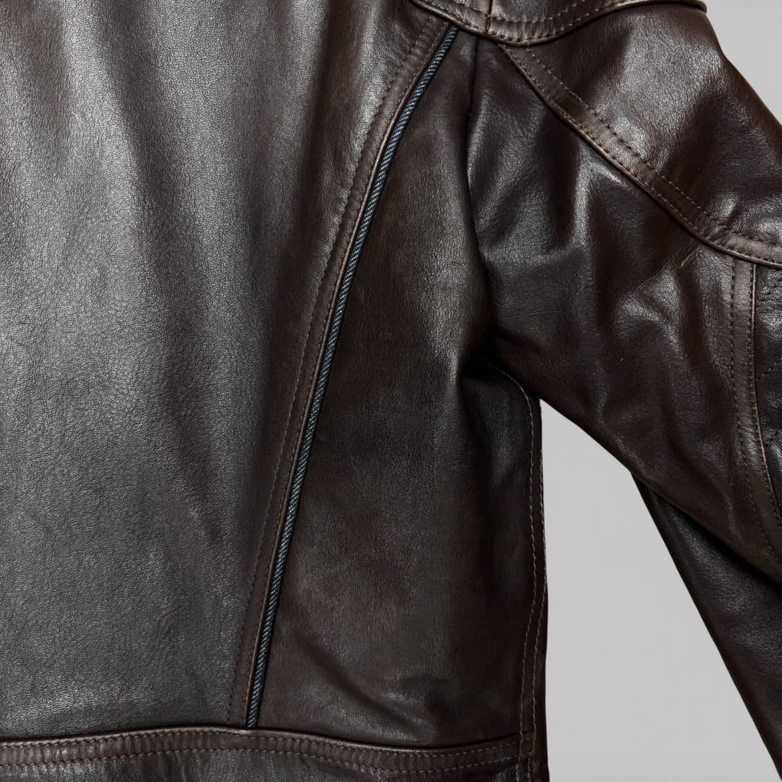 00's 아르마니 진스 레더 코트 상품이미지9