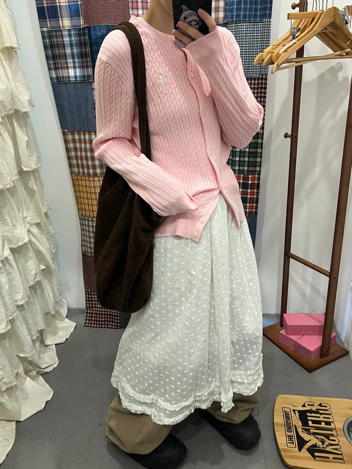 폴로 딸기우유 니트 가디건 상품이미지2