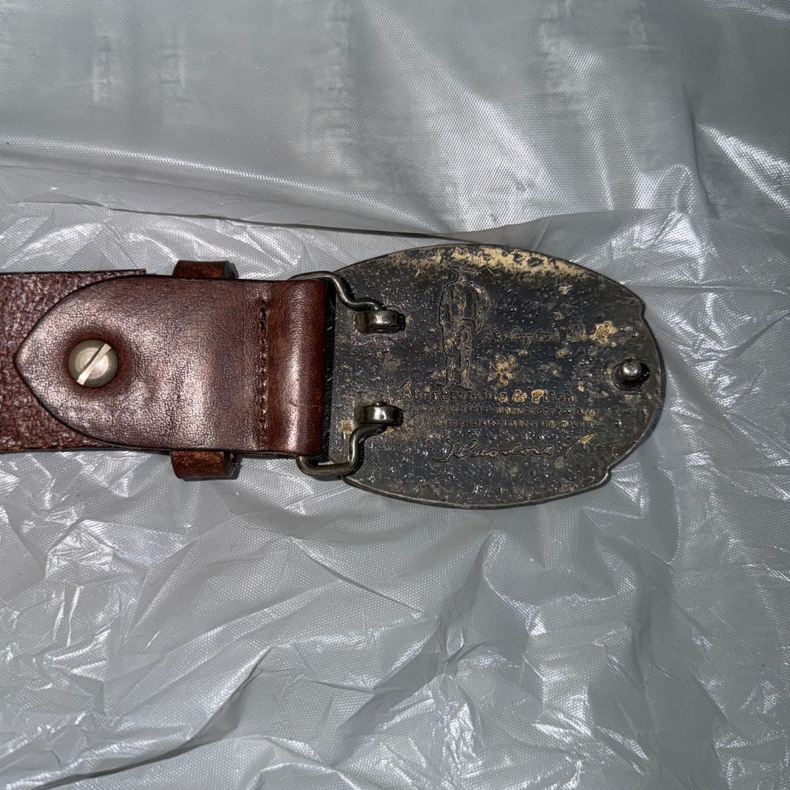 90-00’s 아베크롬비 웨스턴 플레이트 벨트 상품이미지2