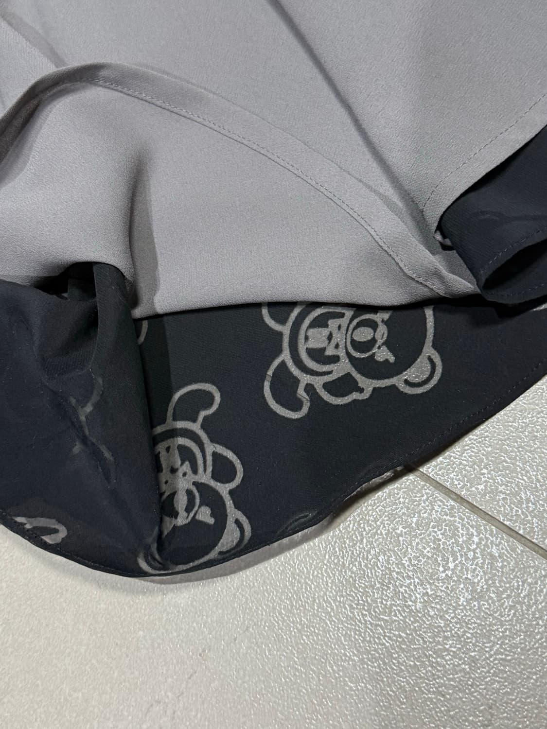 히스테릭 글래머 아카이브 퍽베어 이중 원단 스커트 치마 상품이미지4