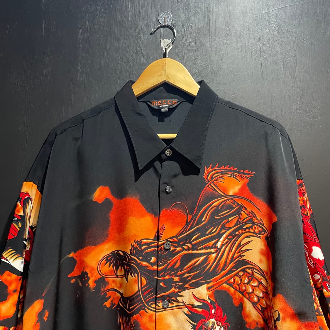 카툰 풀오버 플레임셔츠 상품이미지4