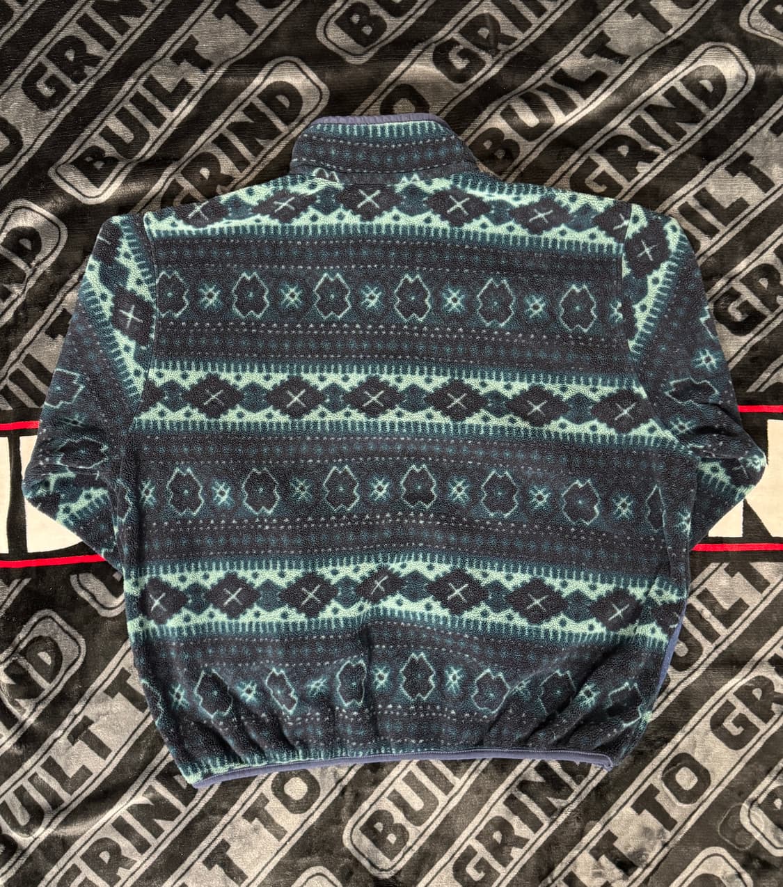 엘엘빈 스냅 티 플리스 풀 오버 그린 네이비 메이드 인 유에스에이 상품이미지2