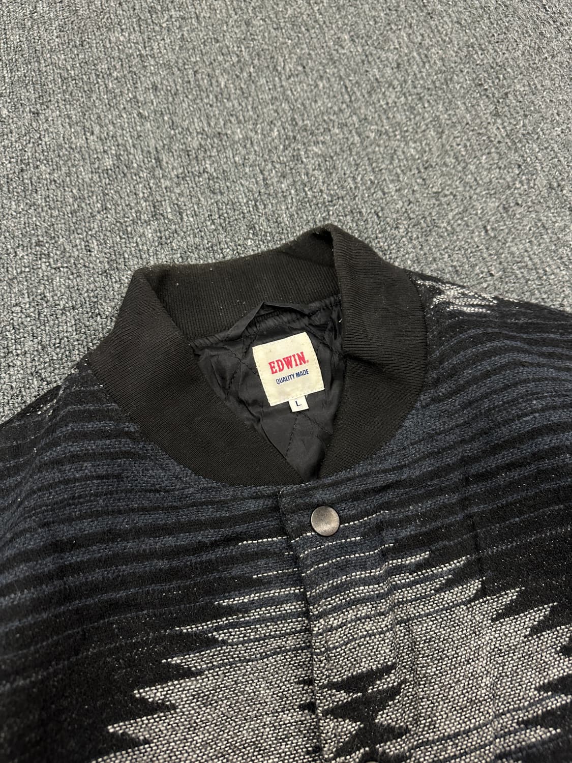 L) 에드윈 아즈텍 패턴 울 자켓 상품이미지2