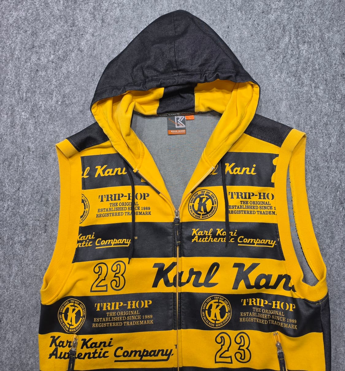 칼카니 올오버 프린팅 힙합 스트릿 올드스쿨 Y2K 후드 집업 베스트 조끼 상품이미지4