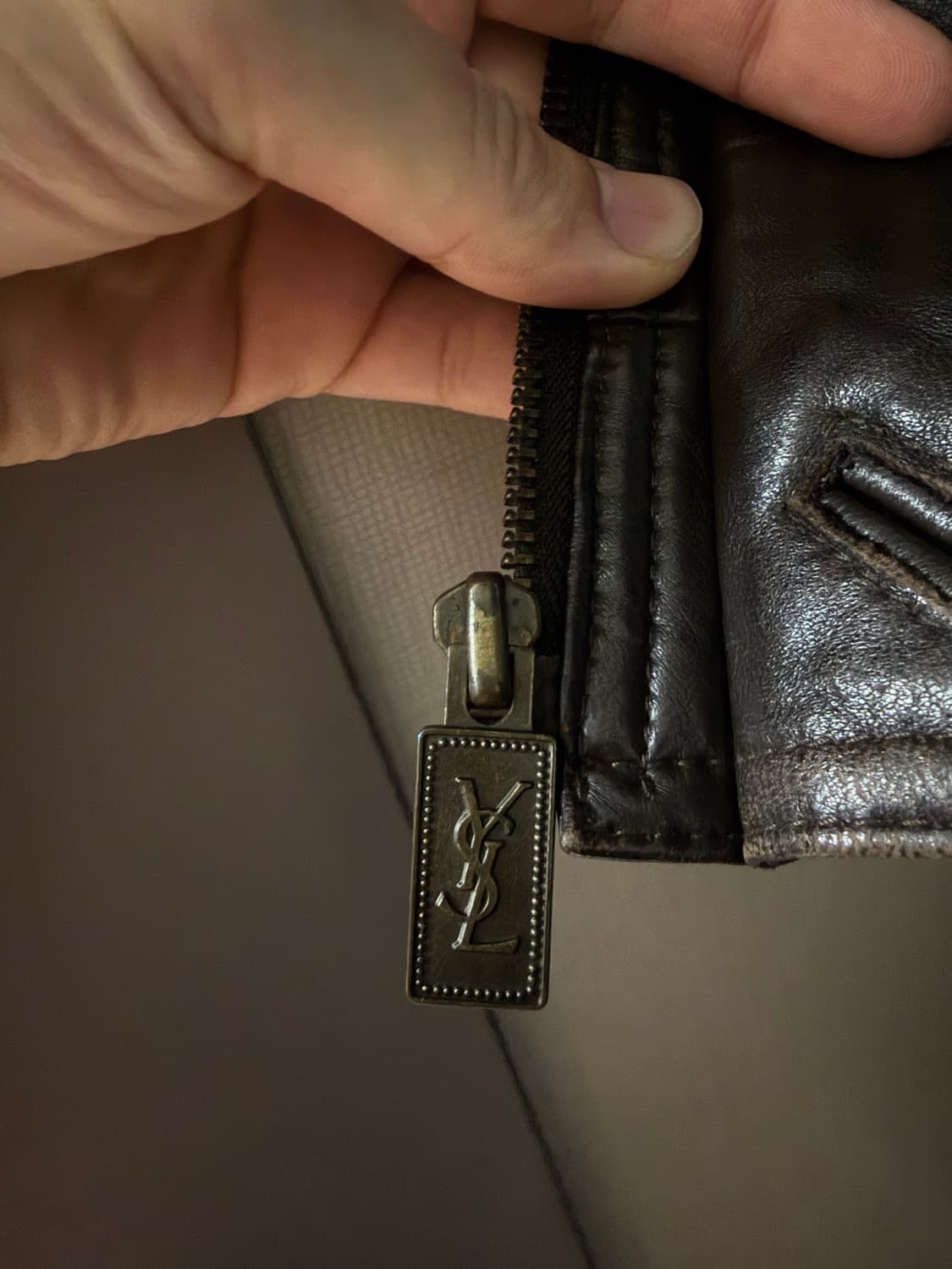 ysl 입생 레더 자켓 (가죽) 상품이미지5