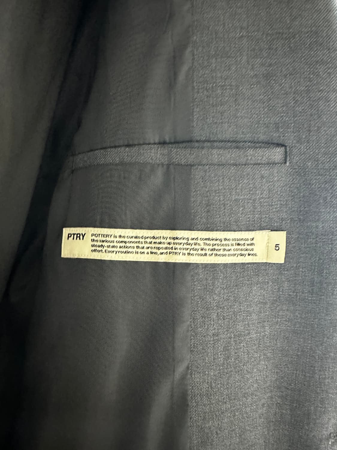 (5size) 포터리 울 스포츠 자켓 미드그레이 상품이미지6