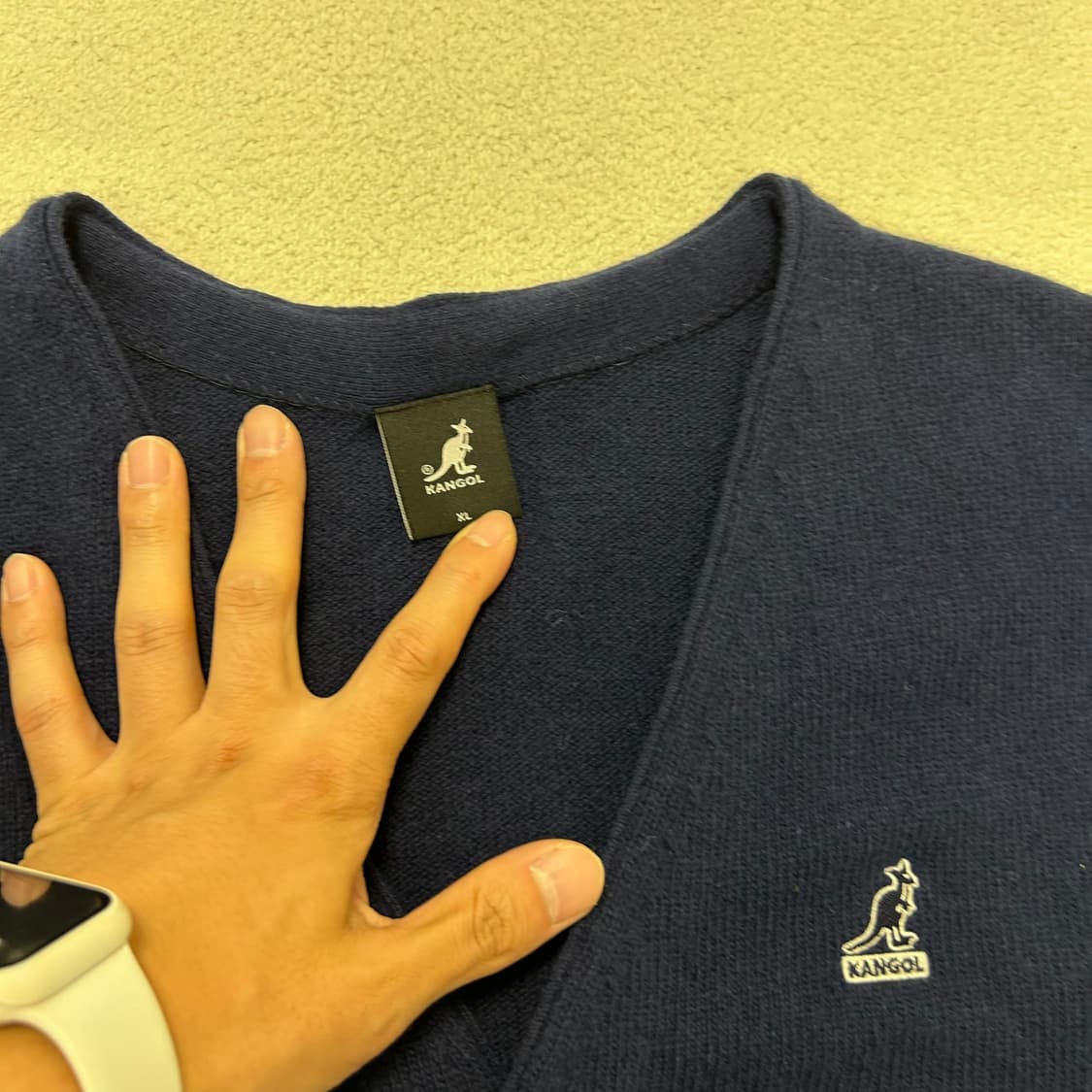 Kangol navy cardigan 상품이미지6