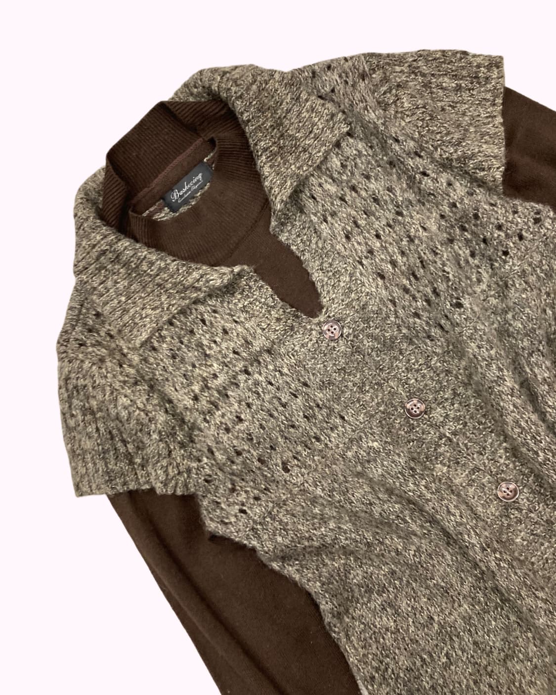 brown vintage layered knit 상품이미지3
