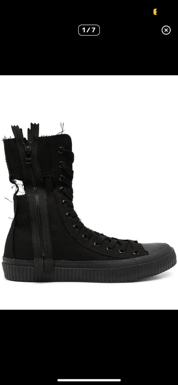 요지 야마모토 레이스업 부츠 상품이미지1