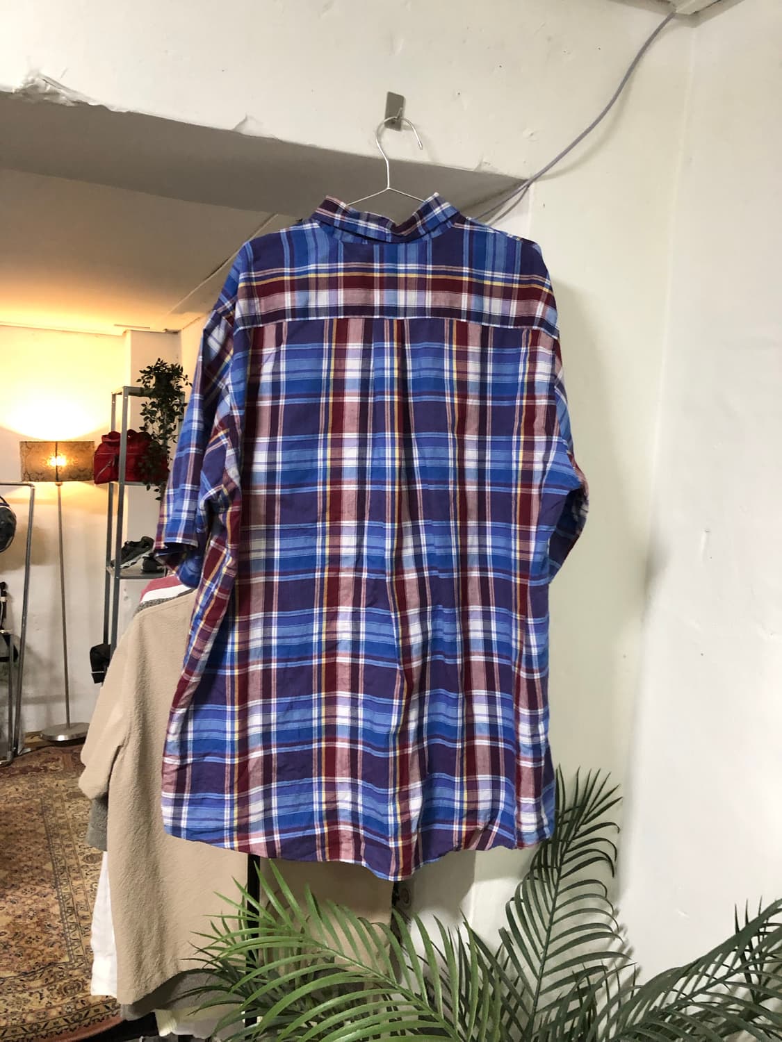 Saddlebrook vintage 블루 체크 셔츠 상품이미지2