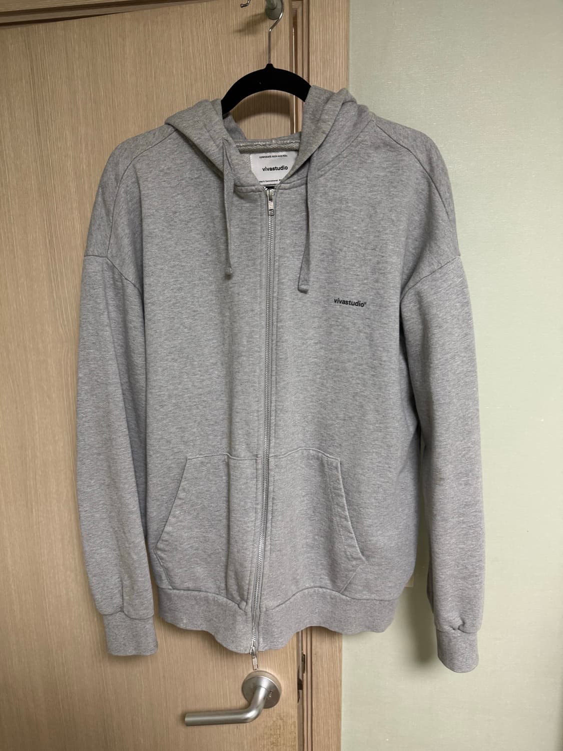 비바스튜디오 그레이 후드집업 XL 상품이미지1