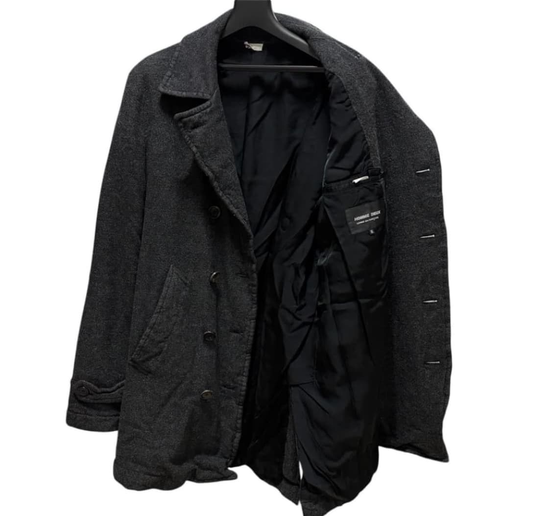 꼼데가르송 옴므 듀스 15aw 축융 울 피코트 상품이미지5