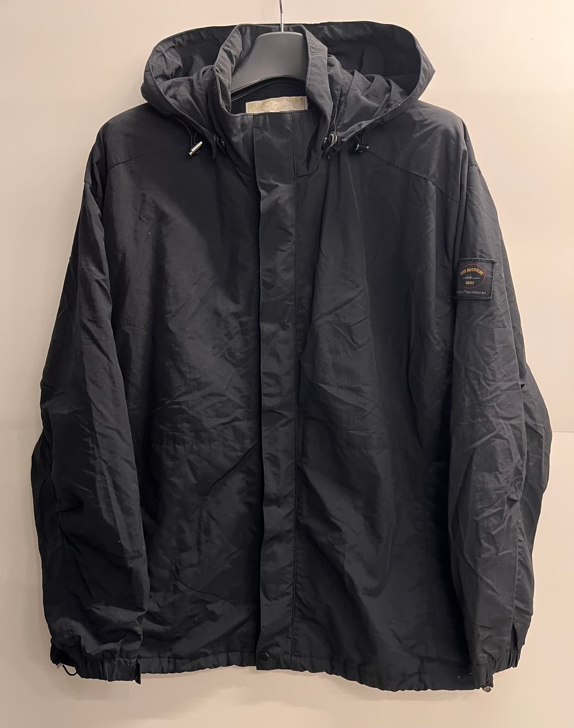 USS 미주리 BB63 블랙 야상 자켓 XL 상품이미지1