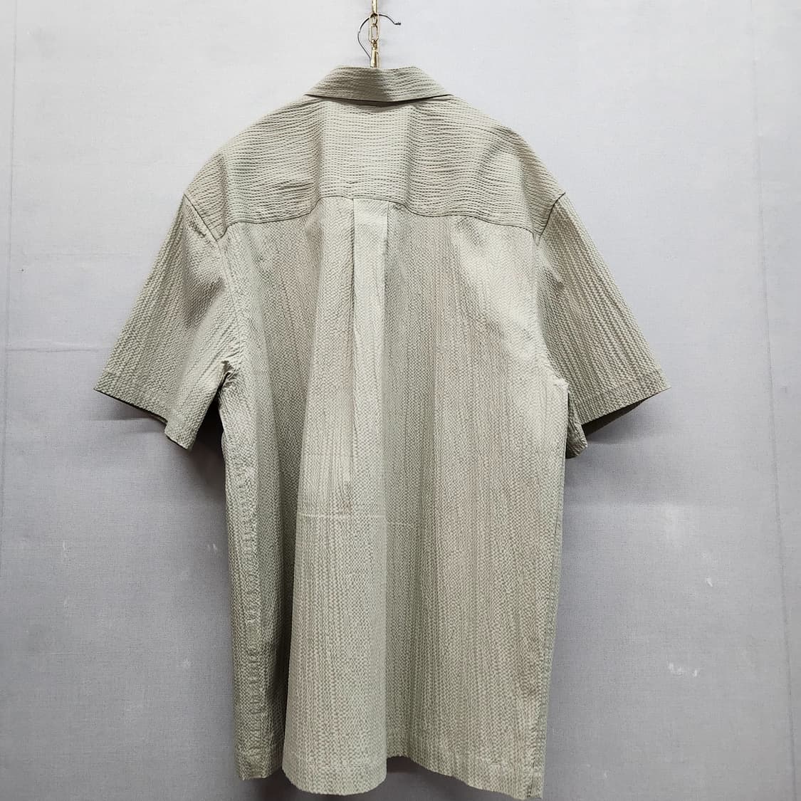 자라 시어서커 원포켓 엠보싱 반팔셔츠 XL(XL) 상품이미지4