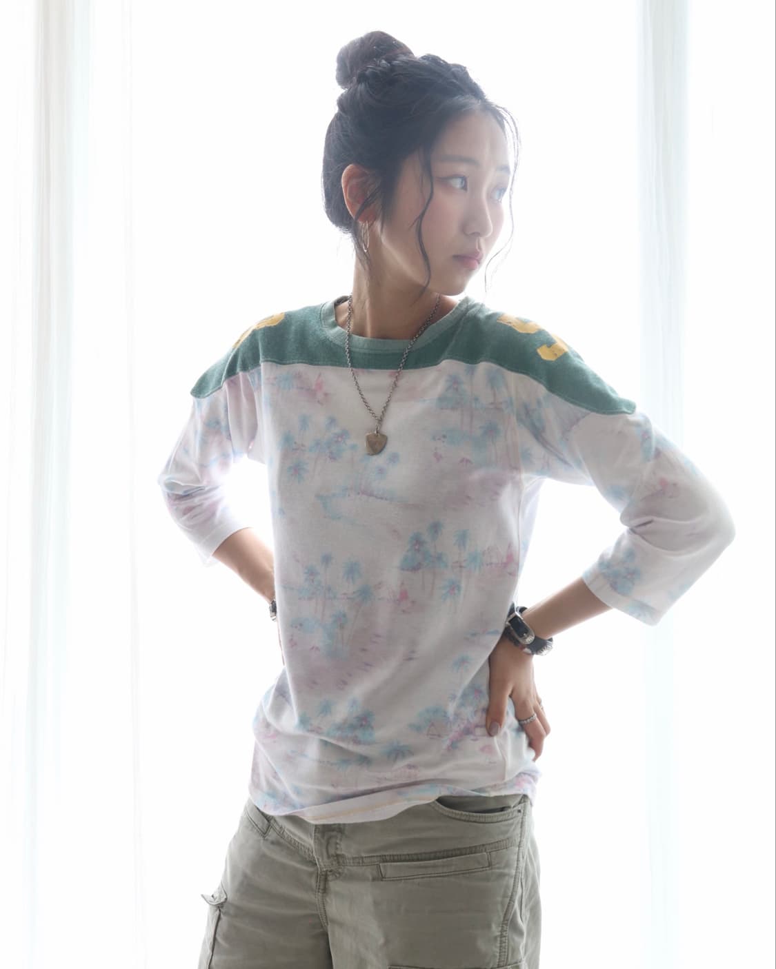 [Kapital] Green Yoke Football T-Shirt 상품이미지3