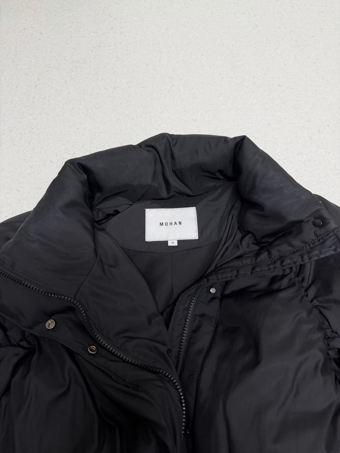 모한 구스다운패딩 블랙 상품이미지10