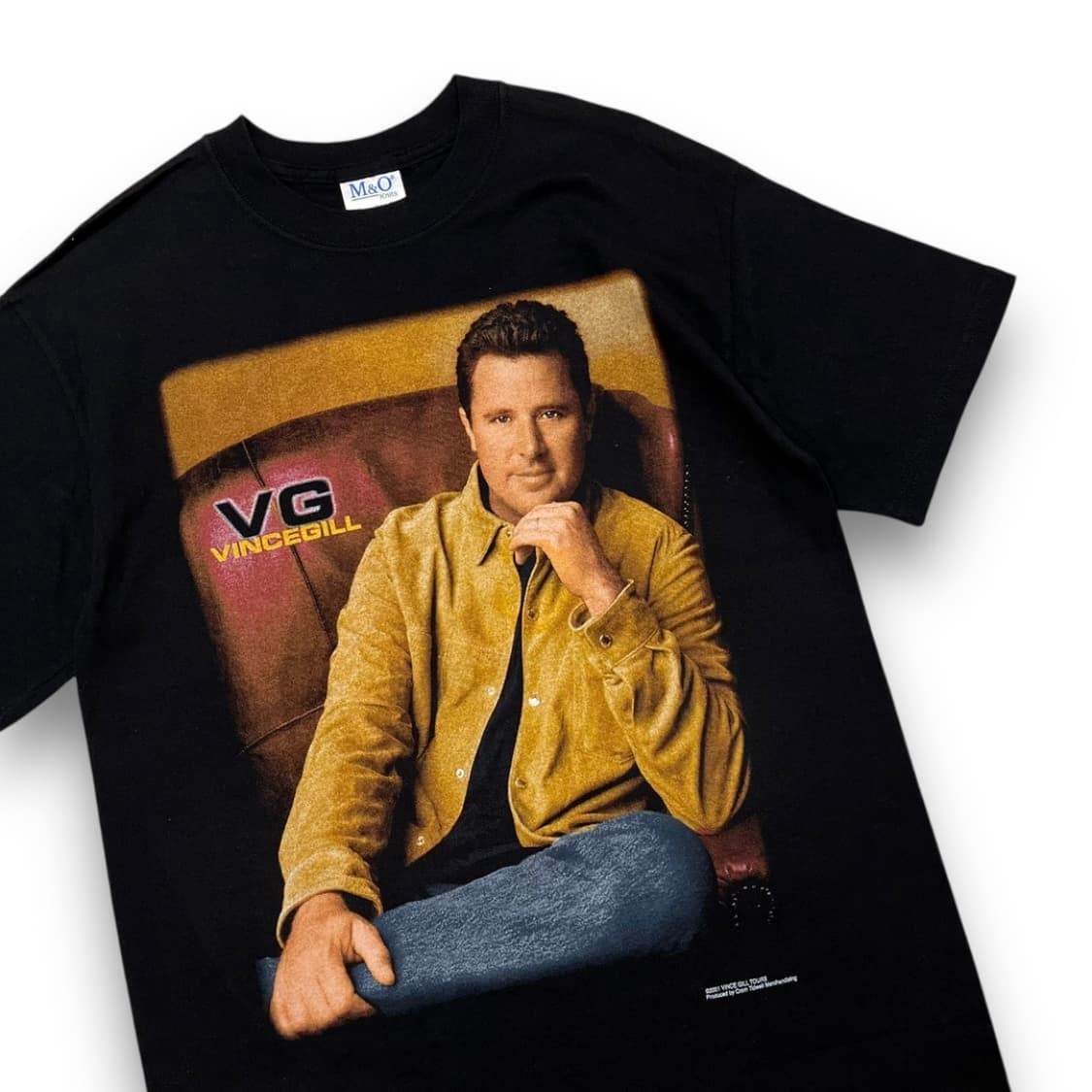 빈스 길 2001s 투어 VG 빈티지 다크 반팔 티셔츠 상품이미지2