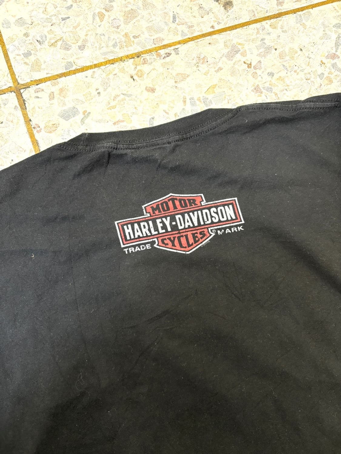 할리데이비슨 백프린팅 반팔 블랙 상품이미지6