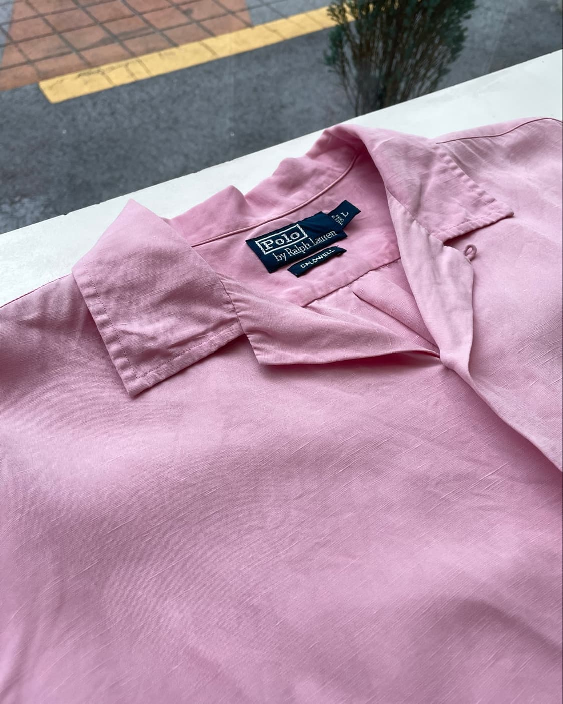 90’s Polo RL Caldwel shirt 폴로 칼드웰 실크 셔츠 상품이미지5