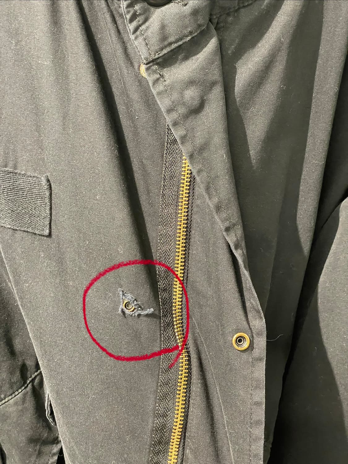 빈티지 피쉬테일 야상 자켓 (내피 분리 가능)   상품이미지10