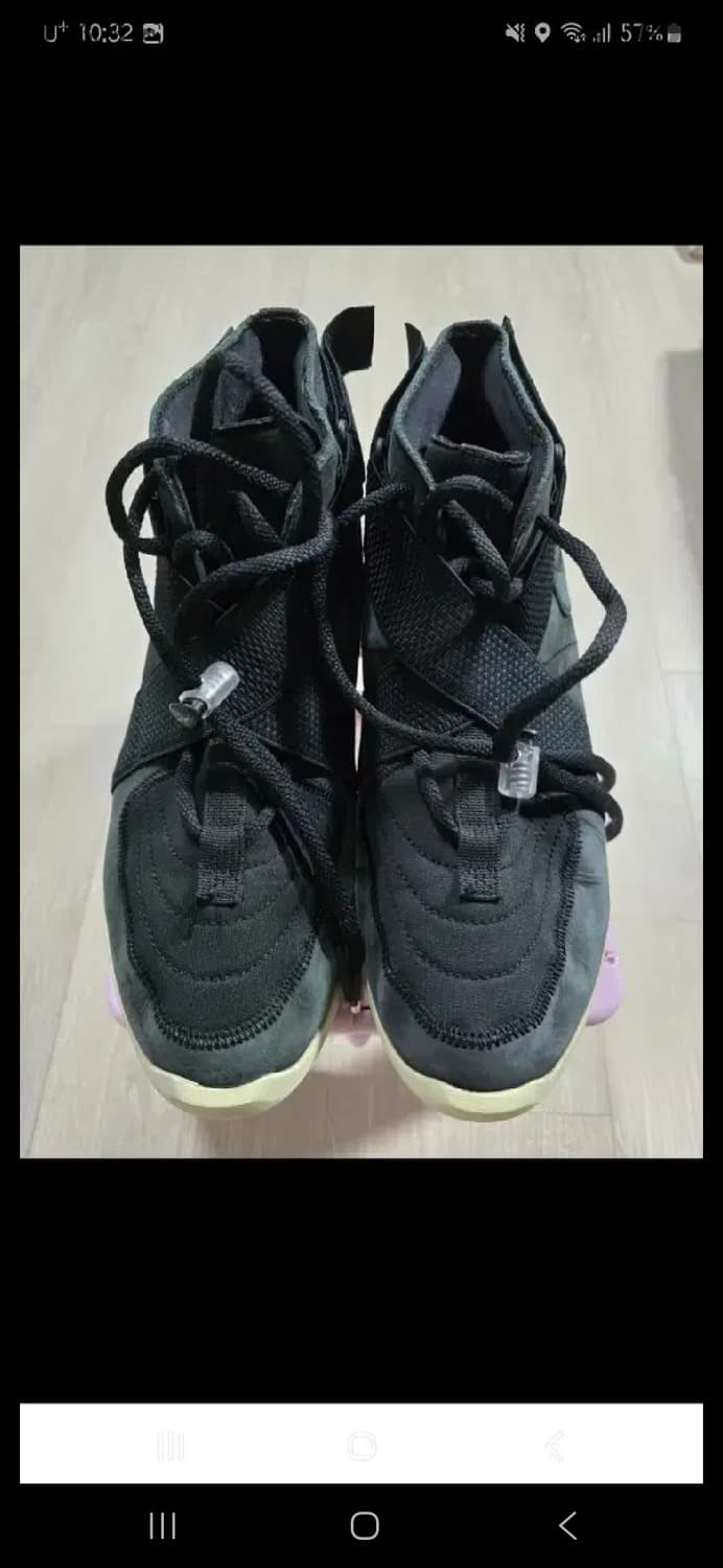 나이키+피어오브갓 에어레이드스니커즈블랙 상품이미지3
