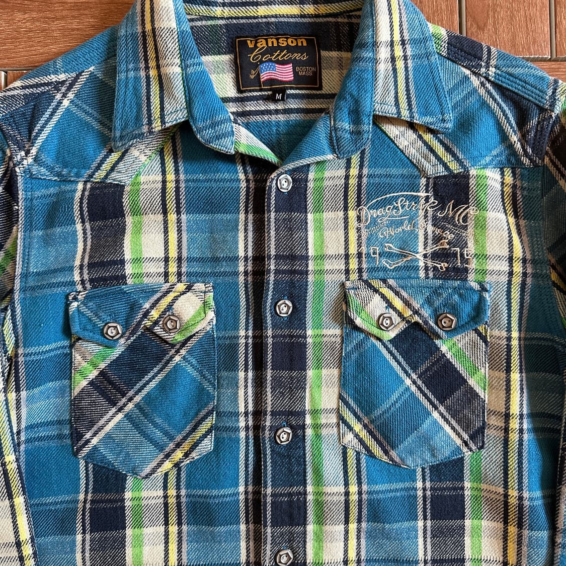 Vanson check flannel western shirts 상품이미지4
