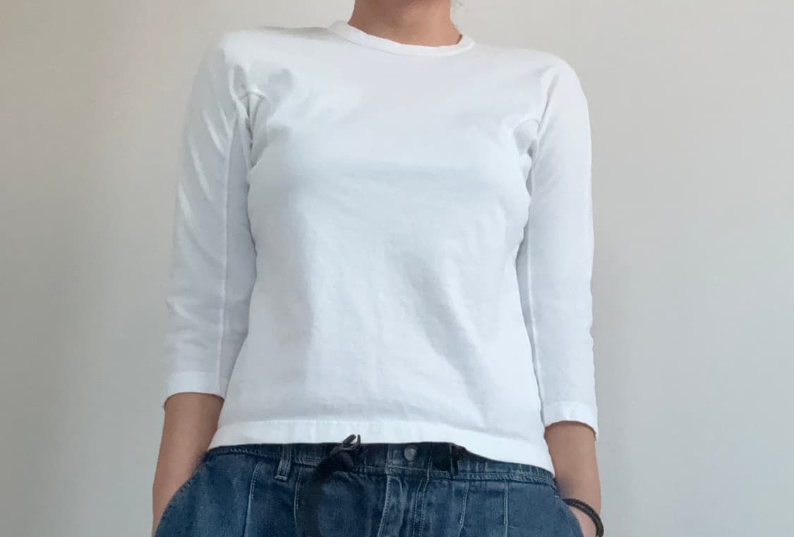 꼼데가르송 긴팔 티셔츠 7부 (착샷o) 상품이미지3