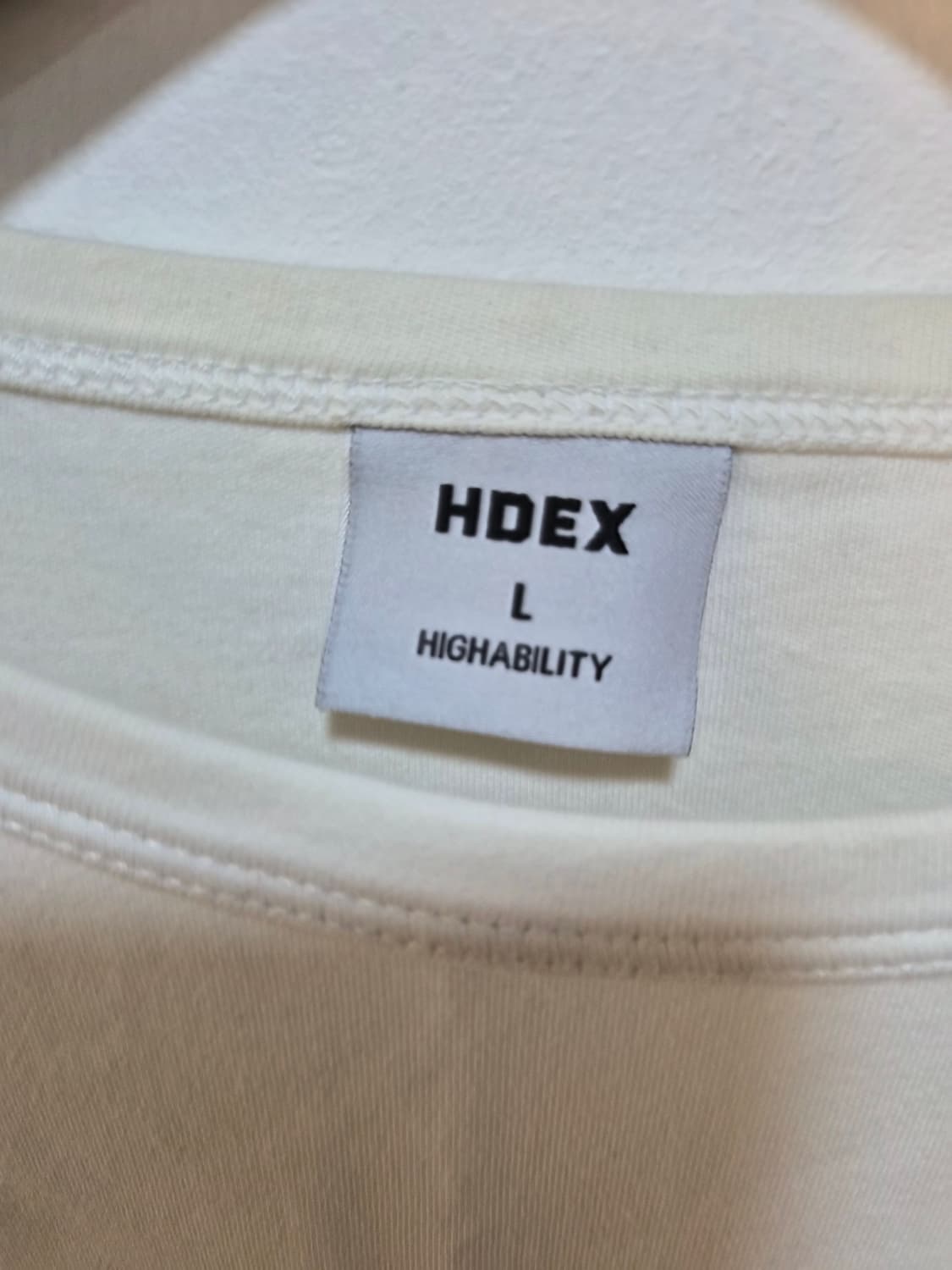 100) HDEX 로고 머슬핏 반팔티 팝니다 상품이미지3