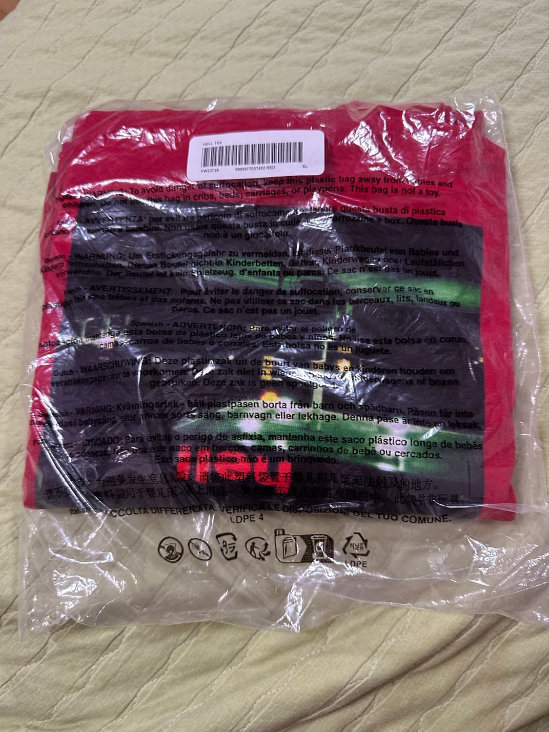 슈프림 헬 티셔츠 23fw 엑라 상품이미지2