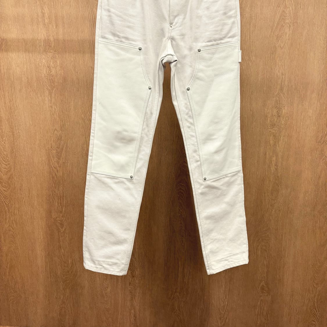 존 로렌스 설리반 스트레이트 데님 팬츠 페널 절개 스트랩 디테일 화이트 상품이미지5