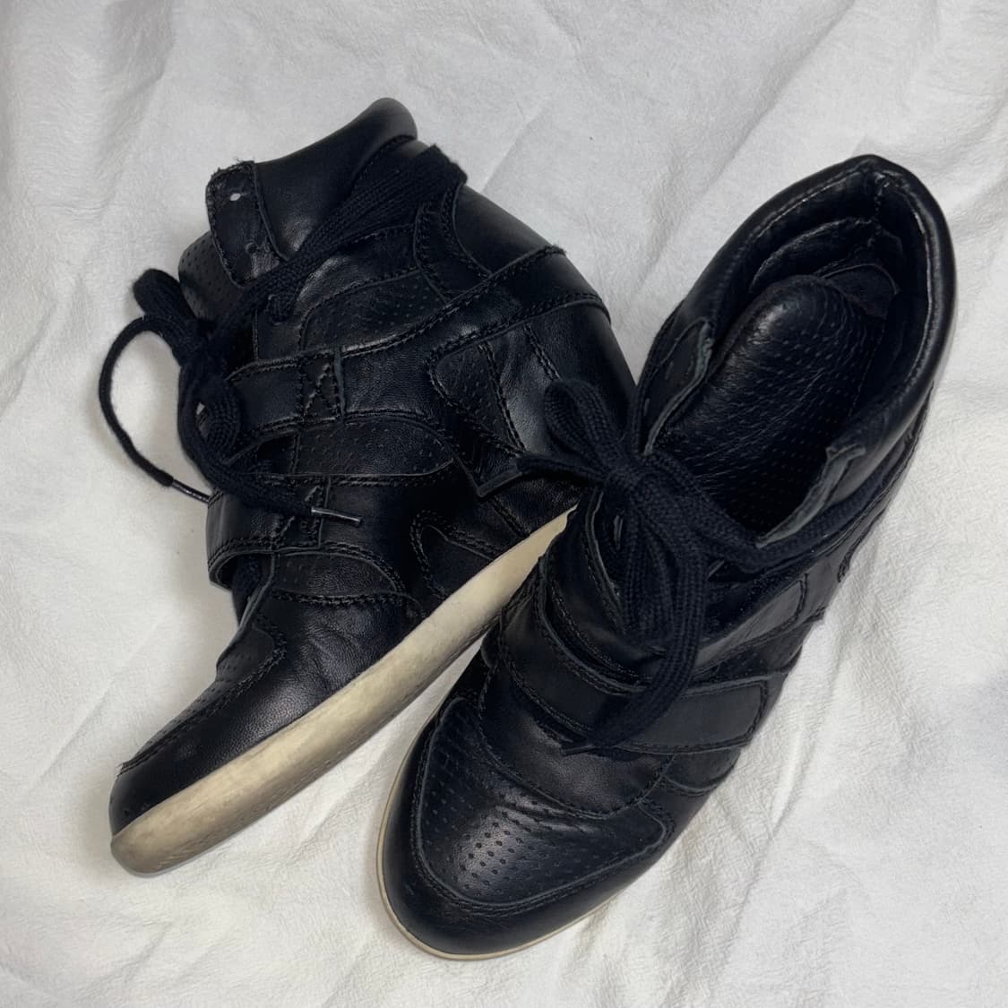 ash 아쉬 웨지힐 스니커즈 블랙 36 상품이미지3