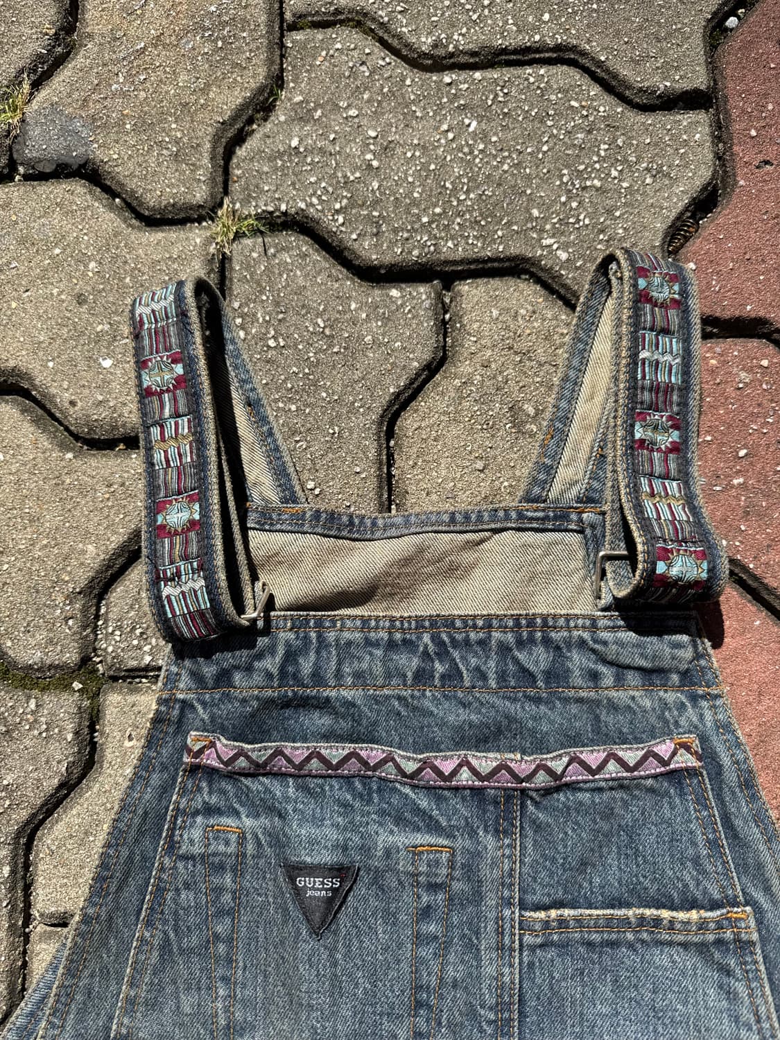 빈티지 2000s 게스 진 데님 오버롤  (새상품/DEADSTOCK) 상품이미지3