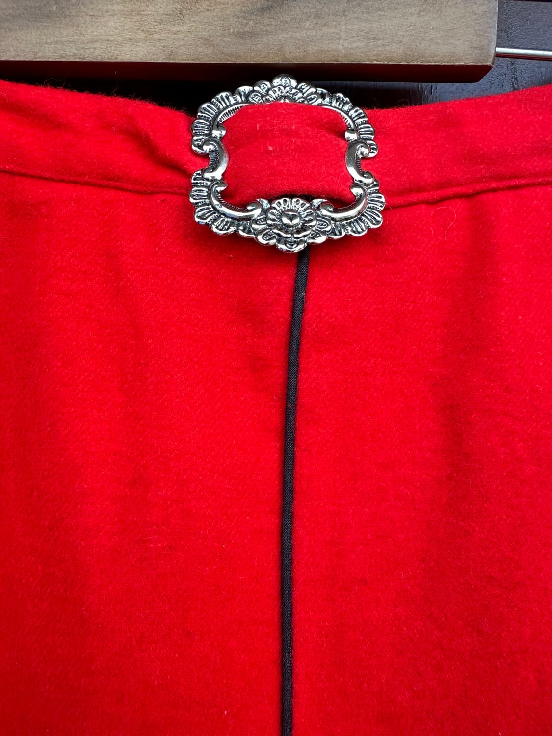 *'Chiemseer Dirndl'**빈티지 티롤 레드 울스커트 상품이미지3