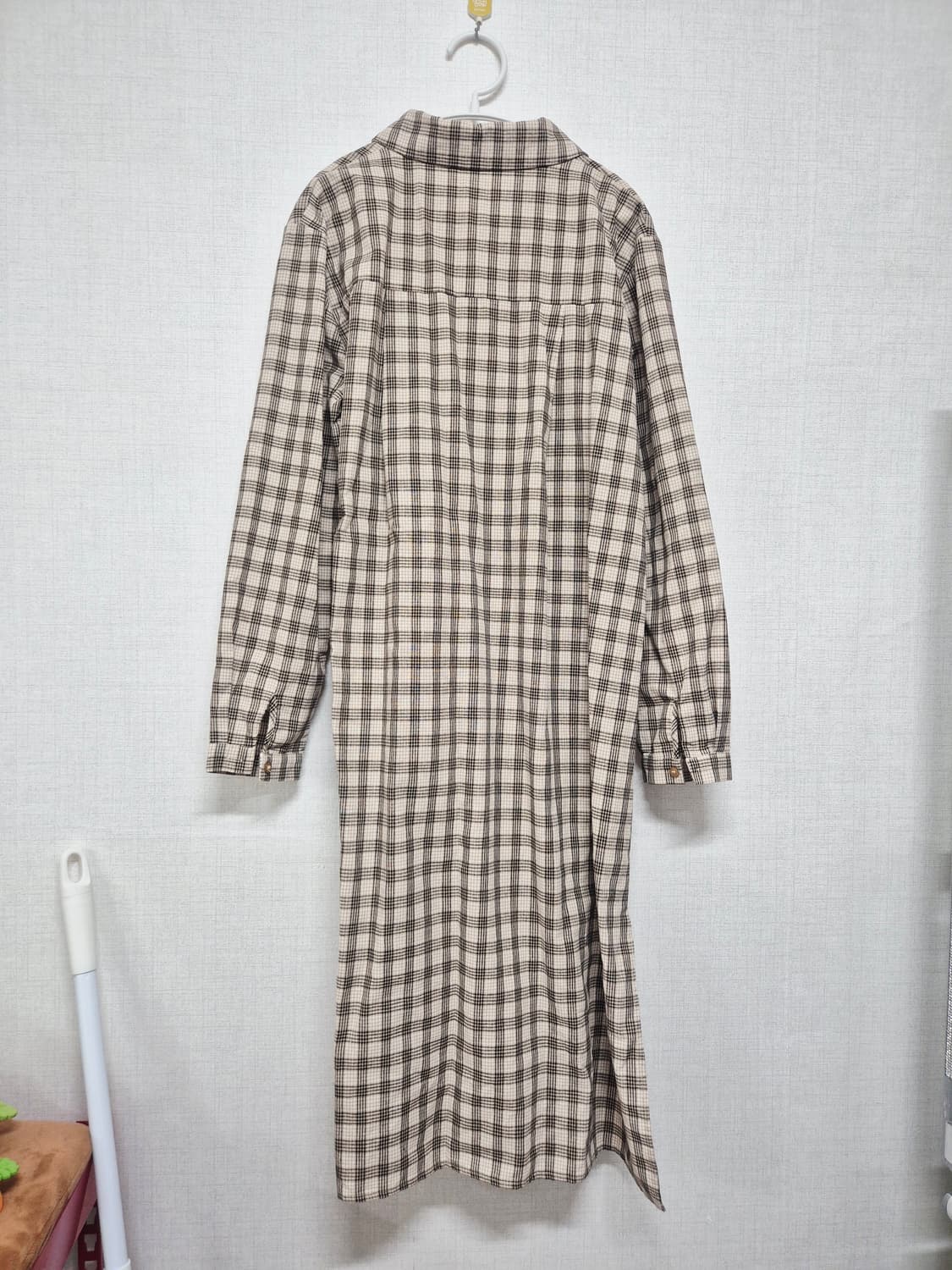 체크 롱 원피스 상품이미지2