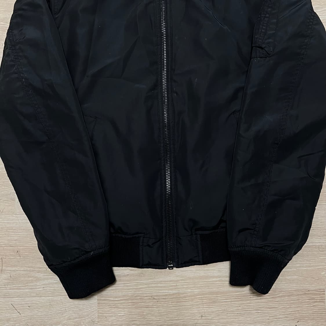 지오다노 포켓 MA-1 항공점퍼 봄버자켓 [블랙] L/100 상품이미지3