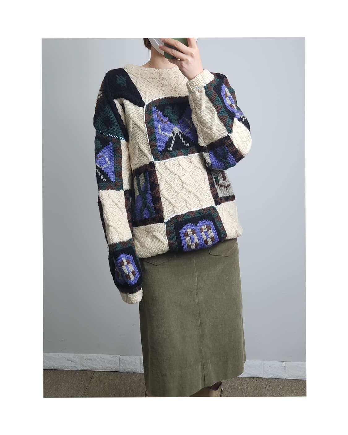 (Lamatta)케이블 패턴 울니트 상품이미지1