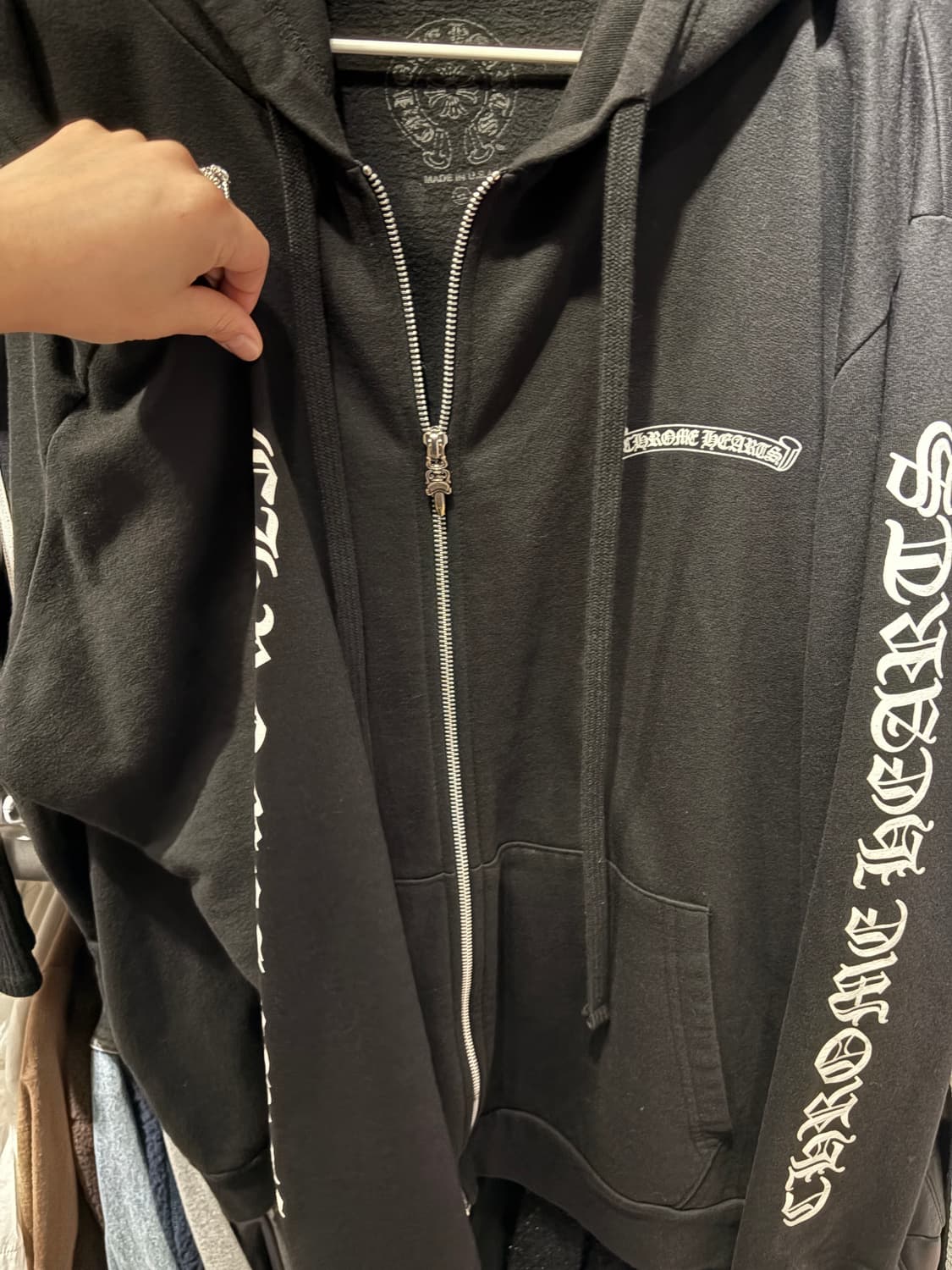 (XL) 크롬하츠 퍽유 플리스 후드집업 상품이미지2