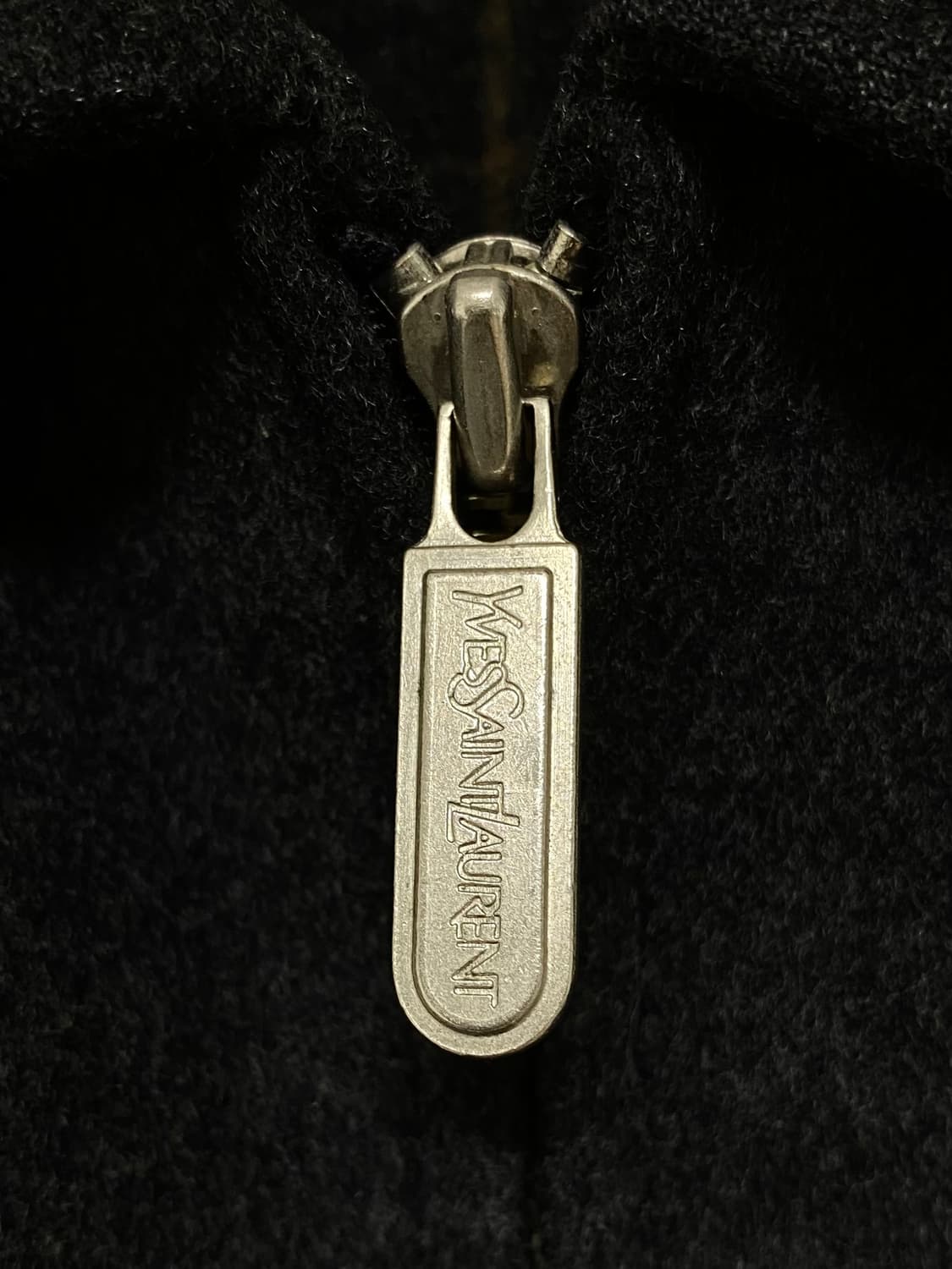YVES SAINT LAURENT YSL 로고 울캐시미어 점퍼 상품이미지3