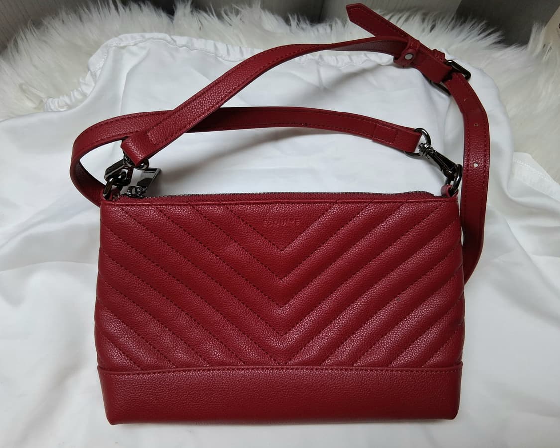 에스콰이아 레드 퀼팅 크로스백#새상품 상품이미지2