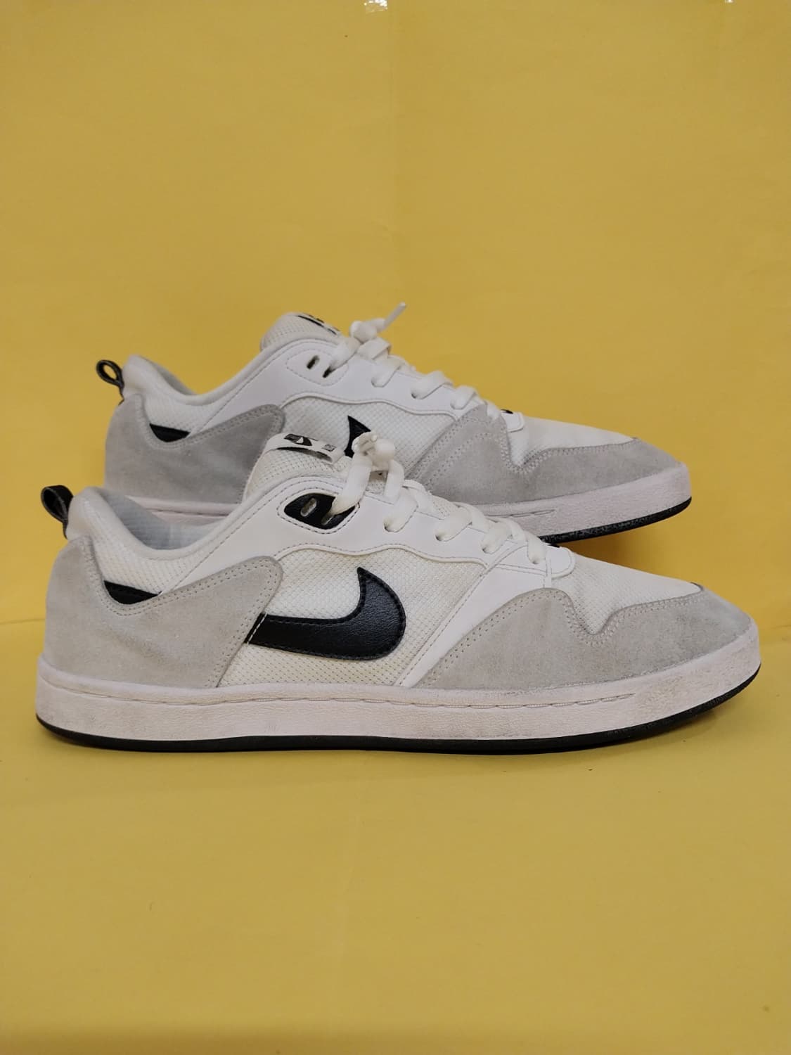 남성 나이키 SB 앨리웁 화이트블랙 운동화 (285) 상품이미지3