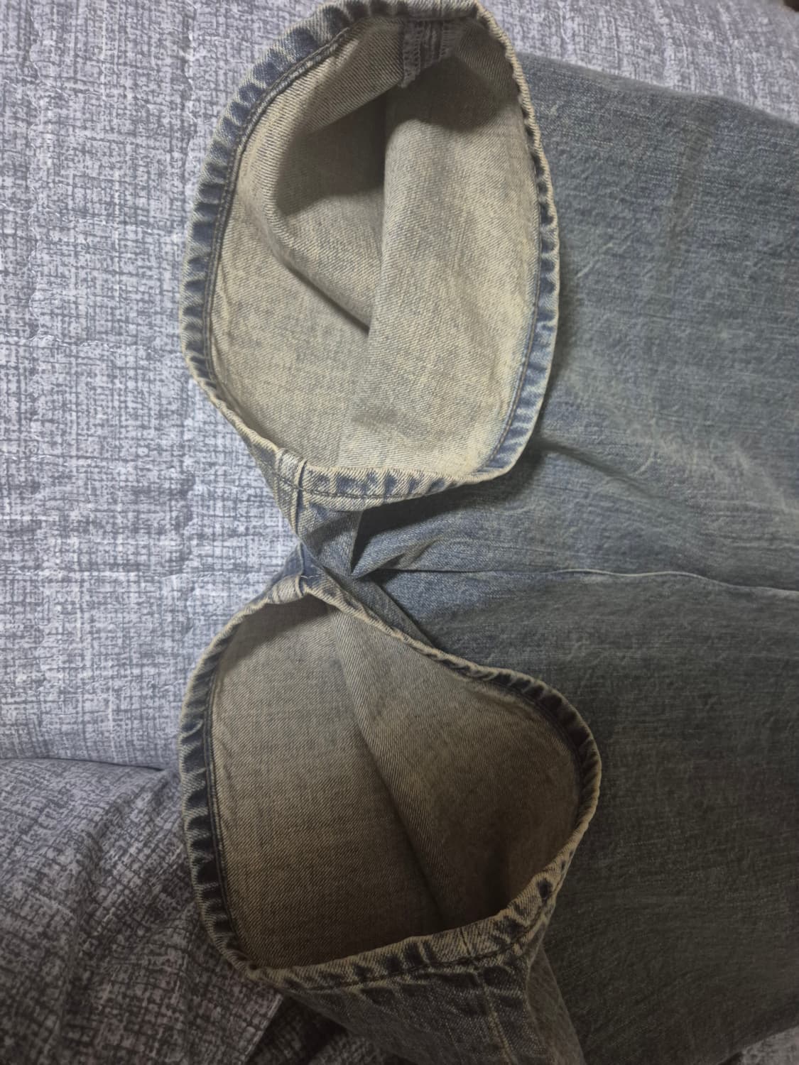 벨리에 트루와이드 데님팬츠 스모크인디고 상품이미지4
