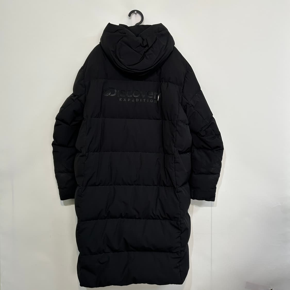 디스커버리 남성 구스다운 롱패딩 110 블랙 상품이미지2