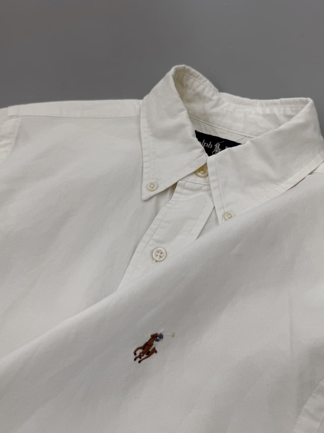 폴로 랄프로렌 루즈핏 화이트 옥스퍼드 셔츠 상품이미지2