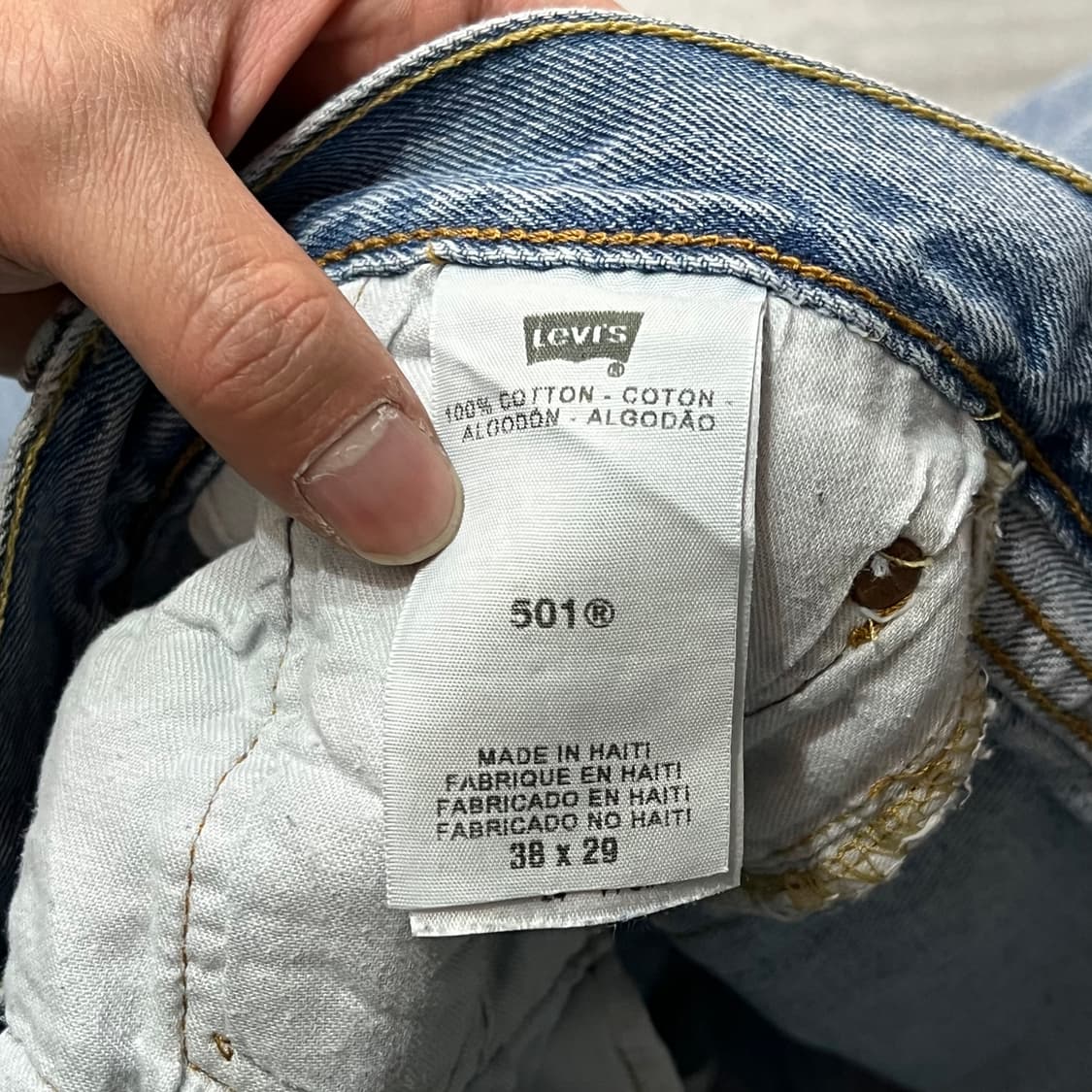  리바이스 501 데님팬츠 y15478 상품이미지7