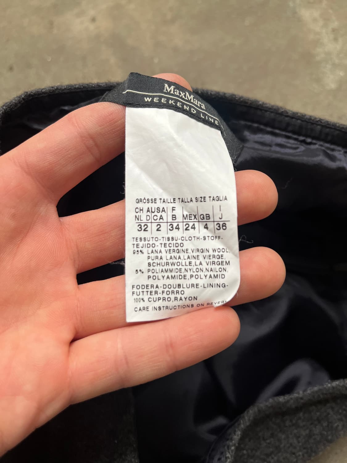 Maxmara 스트라이프 그레이 스커트 상품이미지7