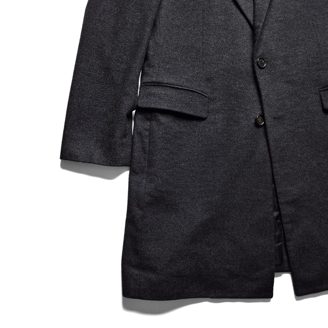 [L] 솔리드옴므 울캐시미어 싱글 코트 상품이미지4