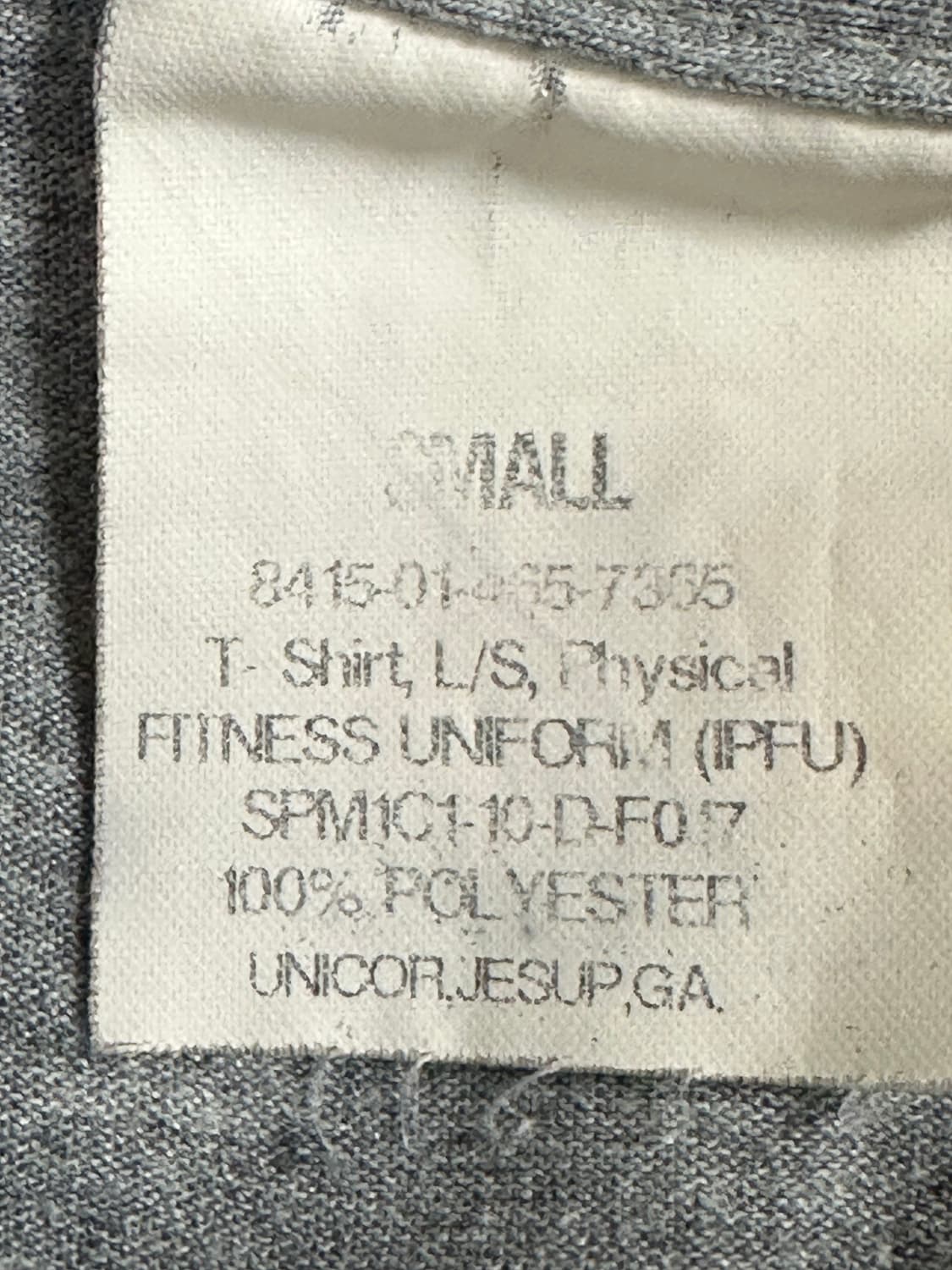 미육군 구형 IPFU 체육복 트레이닝복 긴팔 티셔츠 (S) (3) 상품이미지8